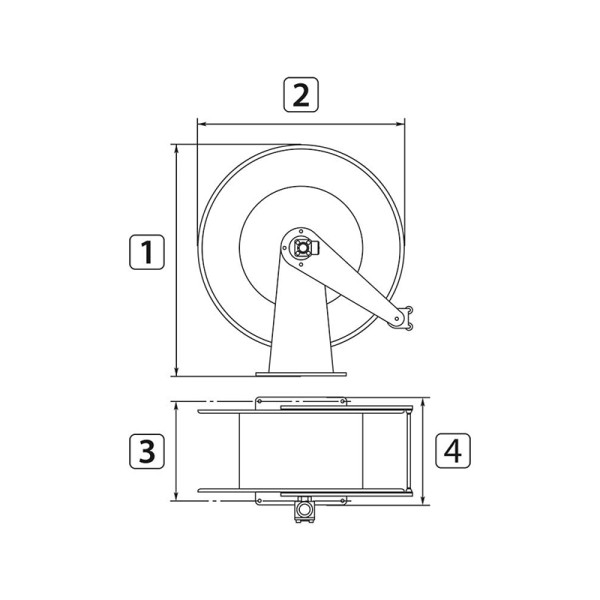 Автоматичний намотувач для шлангів ВД M22M-M22M R+M