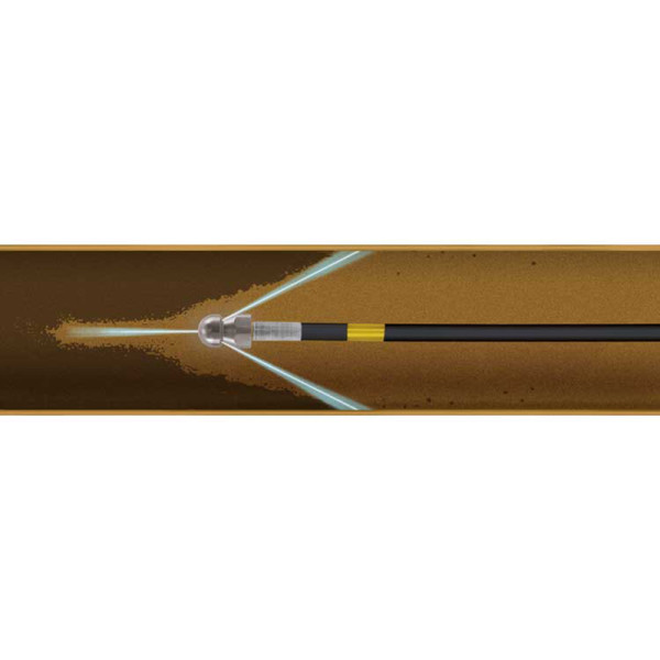 Форсунка для чищення труб 3/8"F 3X0,8B+1x0,8F R+M