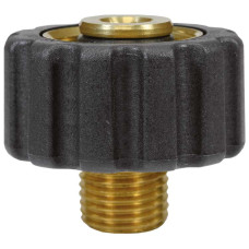 Різьбовий перехідник M22 IG (пластикова гайка) - 1/4" AG латунь R+M